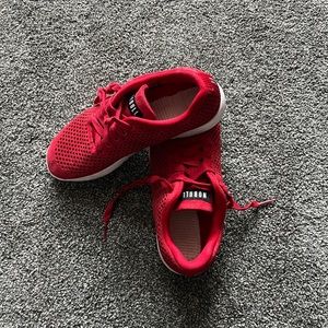 Red Suede No Bull Trainers